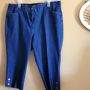 3/$20 jean capris Studio Works 16w w/stretch waist band